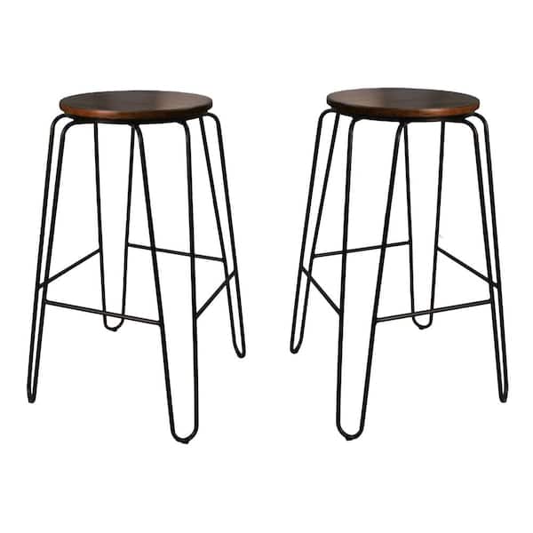 Carolina Cottage Ethan 29 in. Elm Stacking Stool (Set of 2)