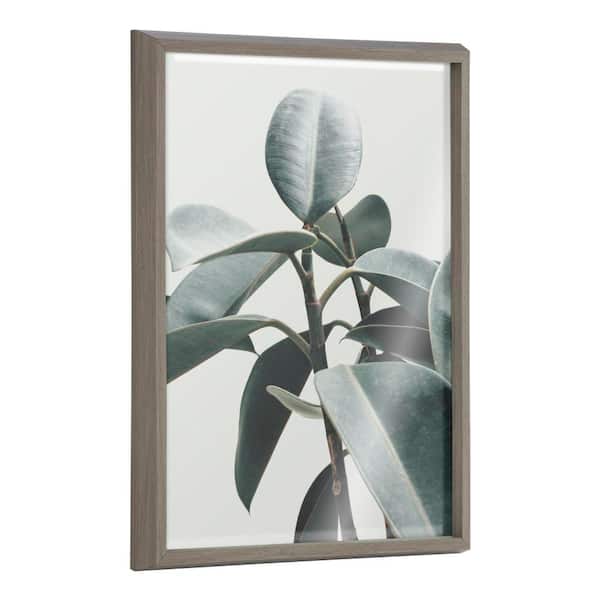 Kate and Laurel Blake Plant Mom Green Houseplant by the Creative Bunch Studio Framed Glass Art Print 24 in. x 18 in.