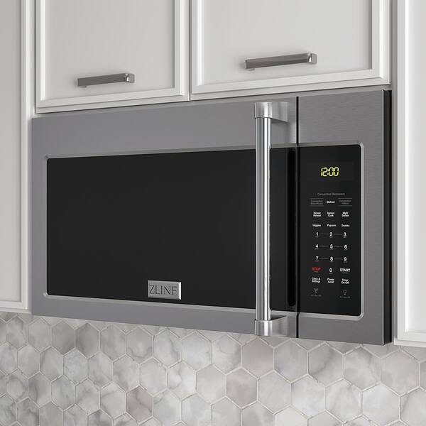 brushed steel microwave ovens