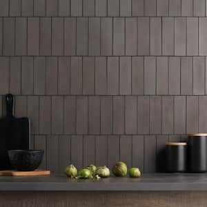 Vibe Charcoal 2.36 in. x 7.87 in. Matte Cement Subway Wall Tile (3.88 sq. ft./Case)