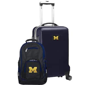 Michigan Wolverines Deluxe 2-Piece Backpack and Carry on Set