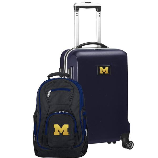 Mojo Michigan Wolverines Deluxe 2-Piece Backpack and Carry on Set