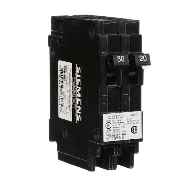 Siemens 30/20 Amp Single-Pole Duplex Circuit Breaker