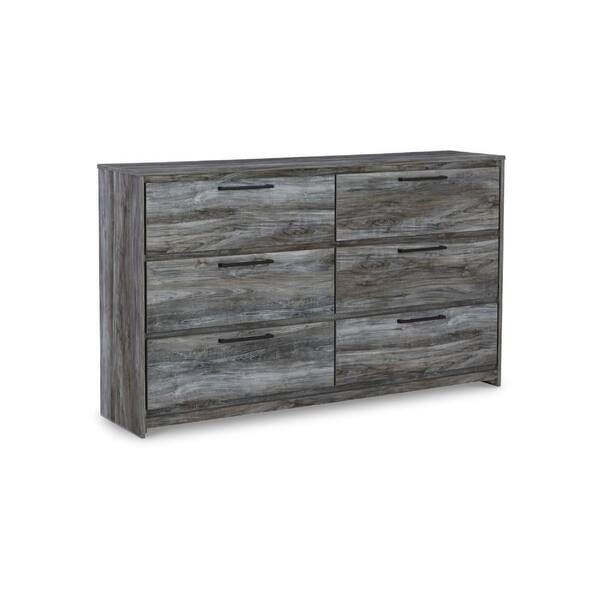 chad grey dresser Benjara Gray 6-Drawers 15 in. Wide Chest of Drawers collection_Horizon