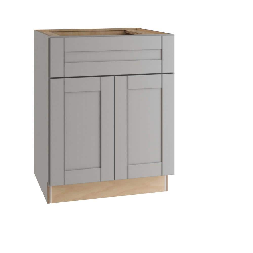 Washington Veiled Gray Plywood Shaker Assembled Vanity Sink Base Kitchen Cabinet Sft Cls 24 in W x 24 in D x 34.5 in H price history on PriceWatchPro