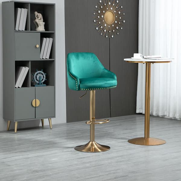 velvet bar stool set