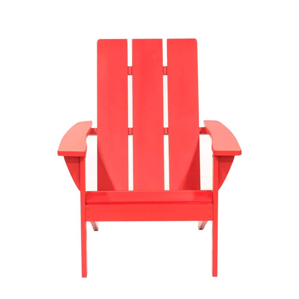 Red Wood Adirondack Chair DL SS21046 The Home Depot   Wood Adirondack Chairs Dl Ss21046 64 1000 