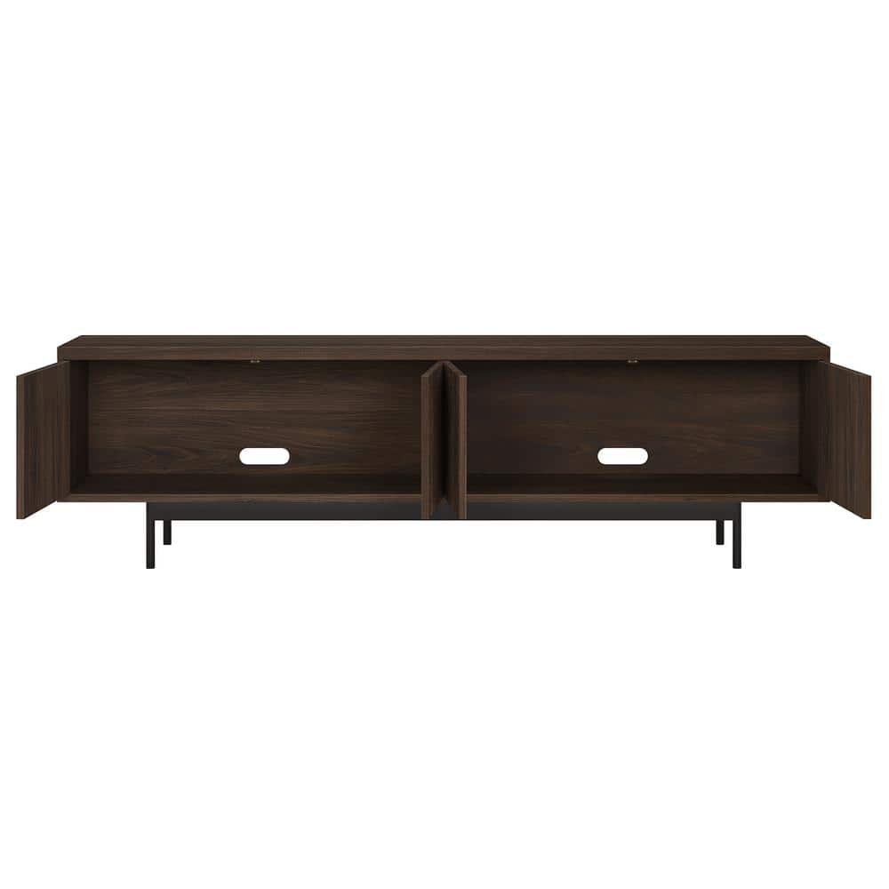 Whitman 70" Alder Brown TV Stand with Cabinet