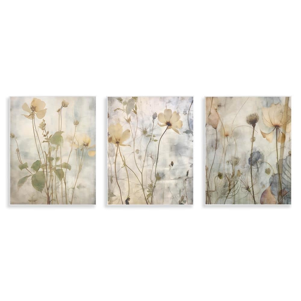 Soft Blooming Botanicals by Lettered and Lined 3-Pieces Unframed Nature Graphic Art Print 14 in. x 11 in. price history on PriceWatchPro