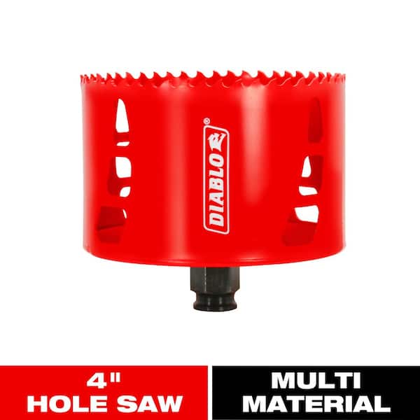 DIABLO 4 in. Bi-Metal Hole Saw with 2-3/8 in. Cutting Depth