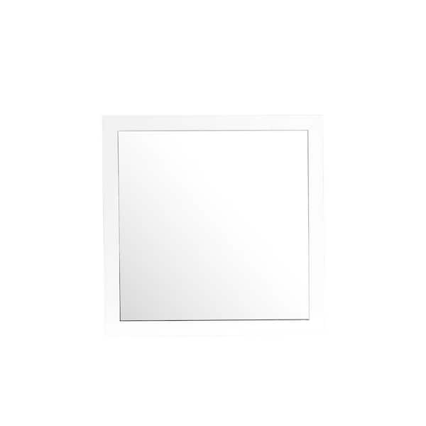 41 in. x 41 in. Classic Square Wood Framed Dresser Mirror