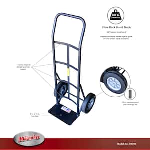 600 lb. Capacity Flow Back Solid Tire Hand Truck