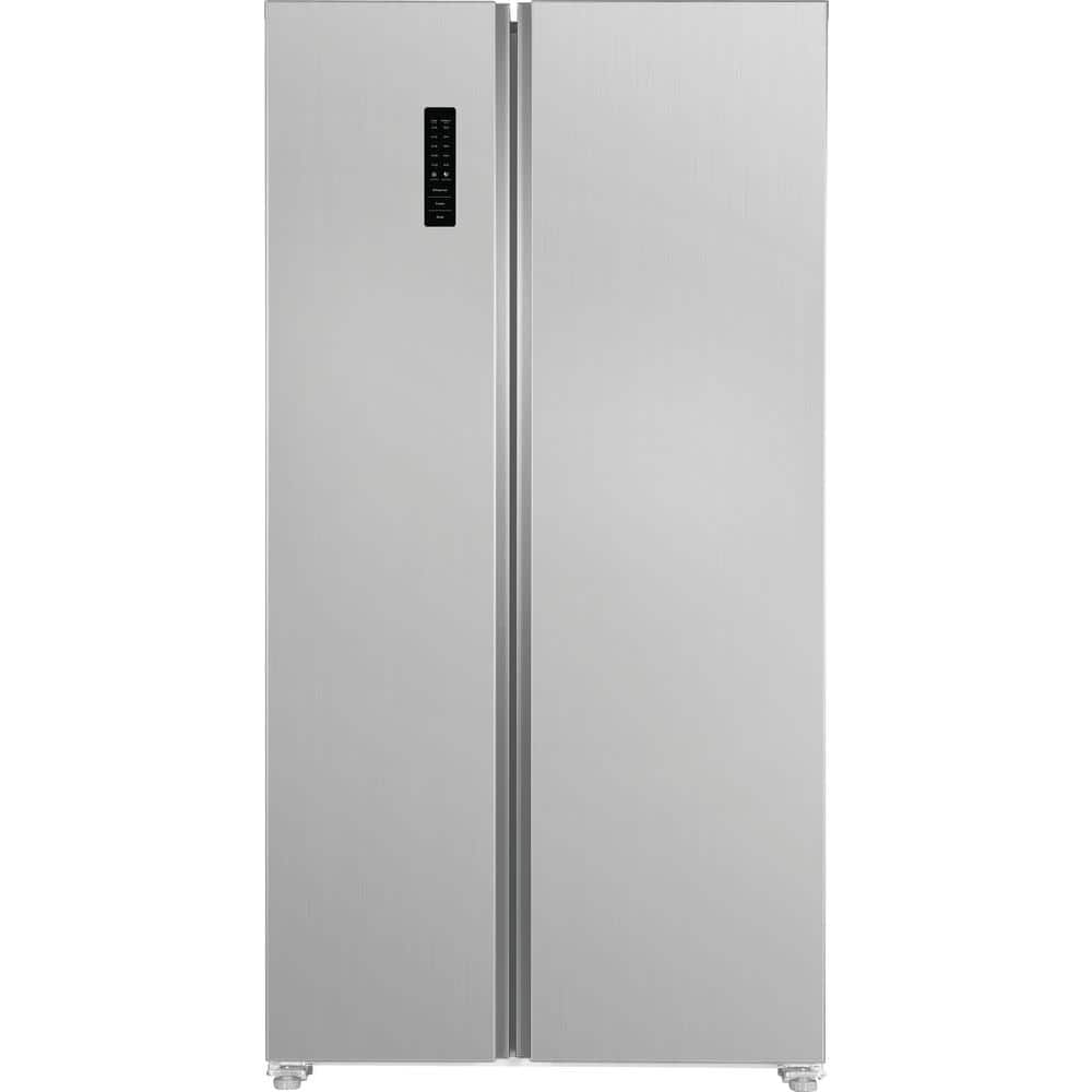 Frigidaire 36 in. 18.8 cu. ft. Side by Side Refrigerator in Brushed Steel, Counter Depth