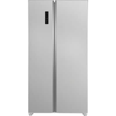 36 in. 18.8 cu. ft. Side by Side Refrigerator in Brushed Steel, Counter Depth