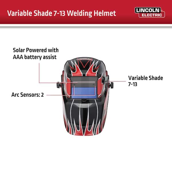 Lincoln Electric Auto-Darkening Welding Helmet with Variable