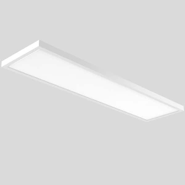J&H LED Ceiling Mount Panel LED Light 1 ft. x 4 ft. x 1. 32 in
