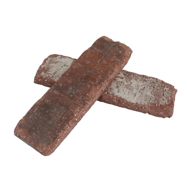 Old Mill Brick Castle Gate Thin Brick Singles - Flats (Box of 50) - 7.625 in. x 2.25 in. (7.3 sq. ft.)