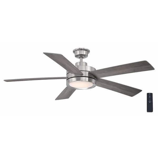 Home Decorators Collection Baxtan 56 in. Indoor Brushed Nickel
