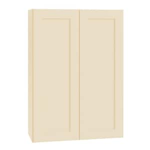 Newport 30 in. W x 12 in. D x 36 in. H Assembled Plywood Wall Kitchen Cabinet in Blended Cream with Soft Close