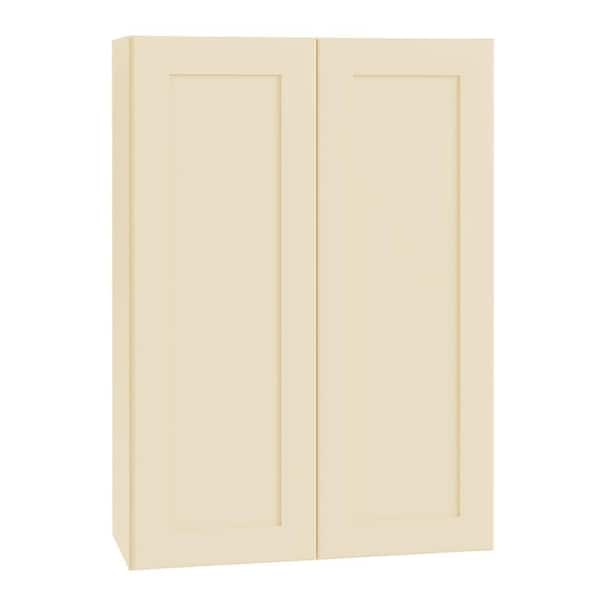 Newport 30 in. W x 12 in. D x 36 in. H Assembled Plywood Wall Kitchen Cabinet in Blended Cream with Soft Close