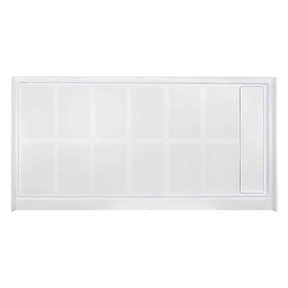 White 60'' x 36'' Rectangular Single Threshold Shower Base