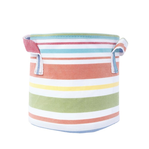 Boho 7.5 in Dia Pastel Multi-Color Fabric Planter with Liner