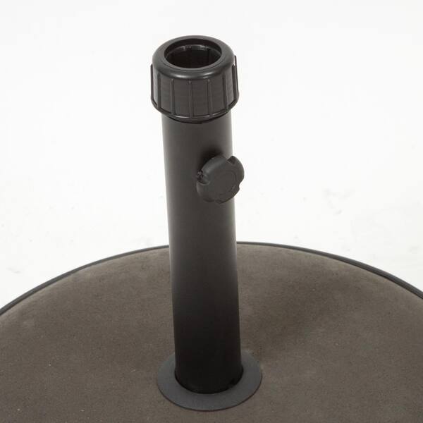 66 pound concrete patio umbrella stand bases 66 lb. Round Concrete Patio Umbrella Base 19.68 in. Brown OUT-D-754