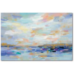 Golden Sunrise Gallery-Wrapped Canvas Nature Wall Art 36 in. x 24 in.