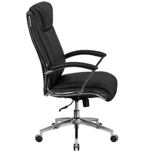 Flash Furniture Faux Leather Swivel Office Chair in Black GO2192BK - The  Home Depot