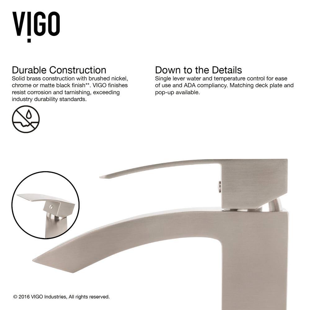 Simply Silver Round Glass Vessel Sink with Brushed Nickel Faucet