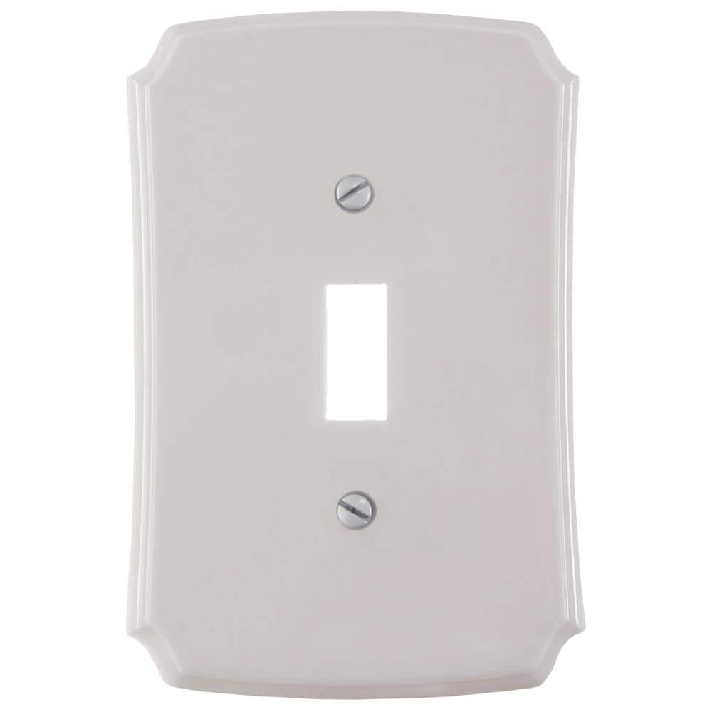 Classic 1 Gang Toggle Composite Wall Plate - White price history on PriceWatchPro