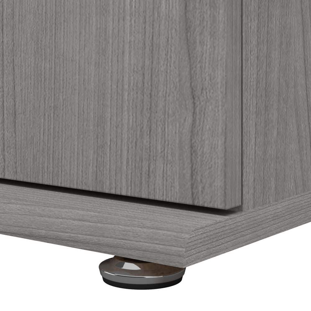 Platinum Gray Tall Office Storage Cabinet with Adjustable Shelving