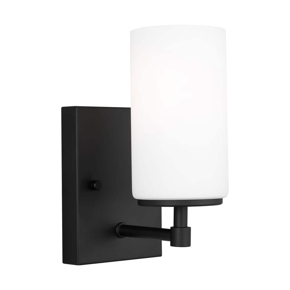 Alturas Midnight Black 8.75" Dimmable Bronze Wall Sconce