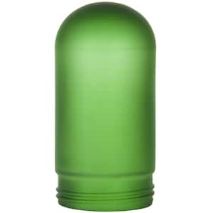 3 in. Outdoor Green Frosted Glass Shade Replacement for Weather Tight Vapor Proof Fixture