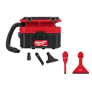 M18 FUEL PACKOUT 18-Volt Lithium-Ion Cordless 2.5 Gal. Wet/Dry Vacuum with AIR-TIP Crevice Tool and Utility Nozzle Kit