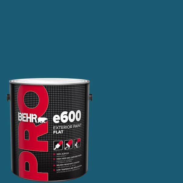BEHR PRO 1 gal. #540D-7 Deep Blue Sea Flat Exterior Paint
