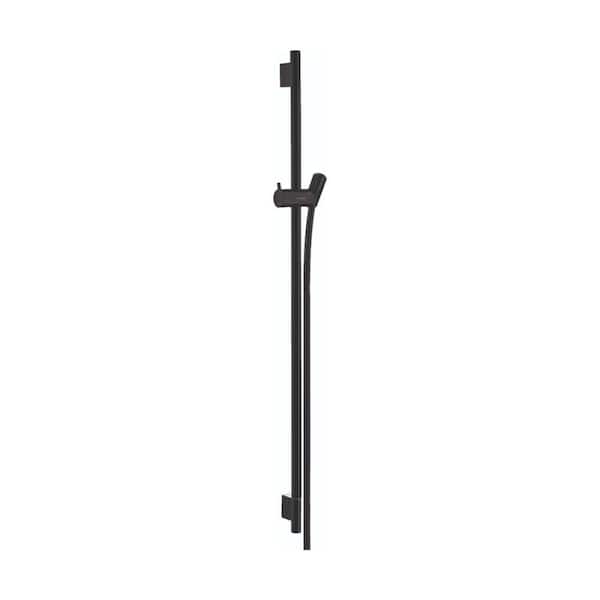 Hansgrohe Unica Wall Bar Shower Kits Valve Included in Matte Black