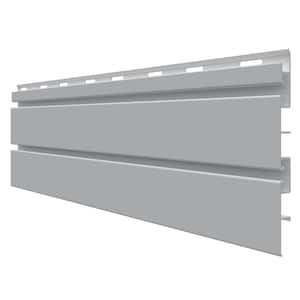 8 ft PVC SlatWall Panel Gray (7-Pack)