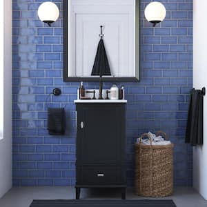 Irving 18" Bathroom Vanity, Black