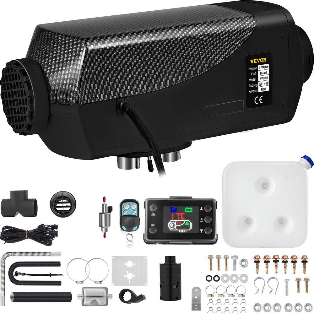 8KW 12V Upgrade Diesel Air Heater LCD Thermostat For Truck Boat Car Bus Trailer 