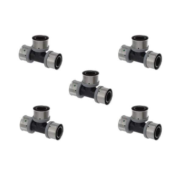 Viega PureFlow 1-1/2 in. x 1-1/2 in. x 1-1/2 in. Press Polymer Tee (5-pack)