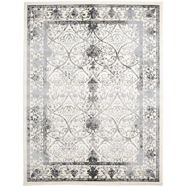 Unique Loom La Jolla Traditional Gray 9' 0 x 12' 0 Area Rug