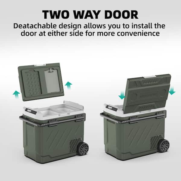 Alpicool 52 qt. Portable Refrigerator Car Fridge Dual Zone