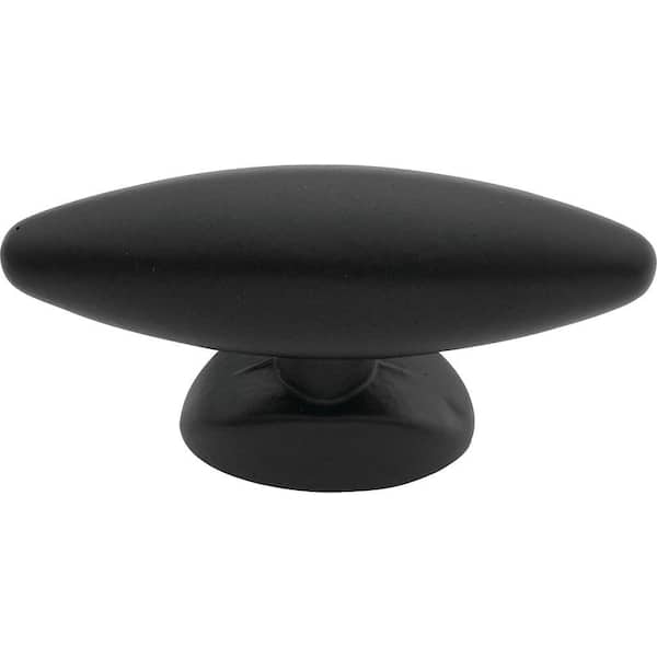 HICKORY HARDWARE Metropolis 1-1/2 in. Matte Black Cabinet Knob