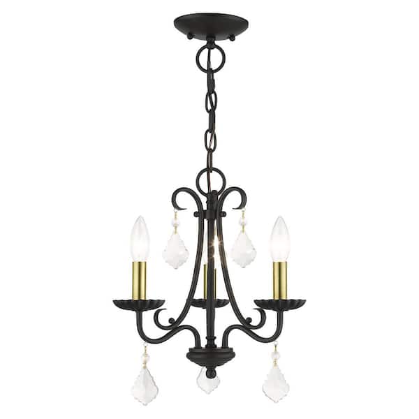 AVIANCE LIGHTING SHIRLINGTON 8-Light Black Round Chandelier for Living room with no Bulbs Included