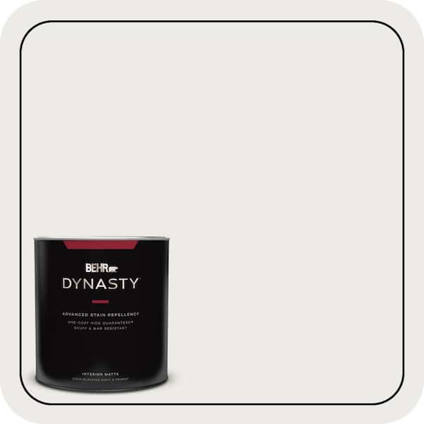 BEHR DYNASTY 1 qt. #BL-W14 White Matte Interior Stain-Blocking Paint & Primer