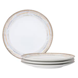 Raylan 8.25 in. White Porcelain Salad Plates, Set of 4