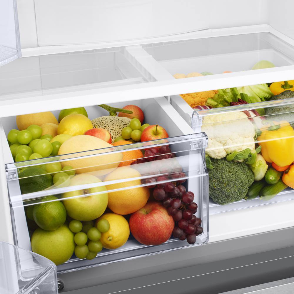 Stainless Steel Smart French Door Refrigerator with Ice Maker