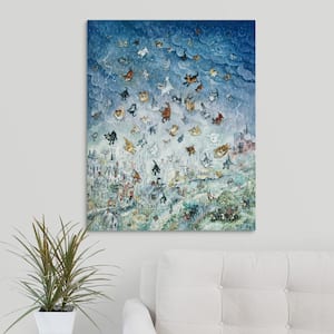 "Raining Cats and Dogs" by Bill Bell Canvas Wall Art