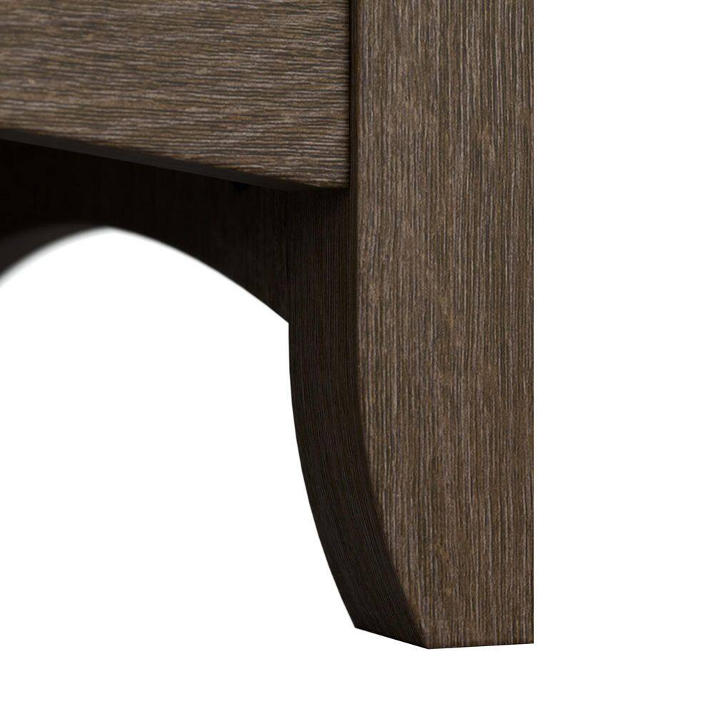 Salinas Mission-Style Ash Brown Tall Storage Cabinet with Adjustable Shelving